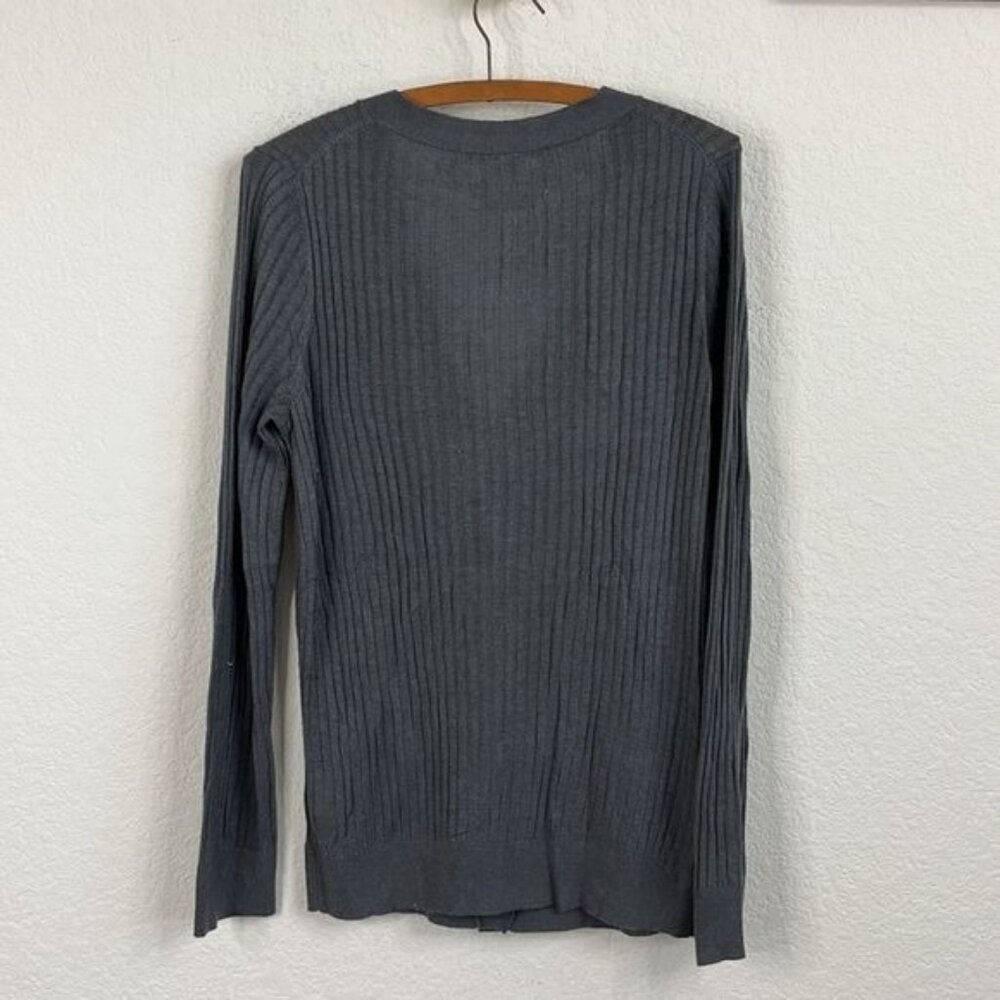 The Reset R Label Cashmere Ribbed Cardigan Sweater - Picture 5 of 7